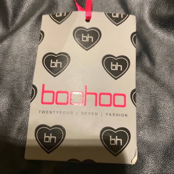 Boohoo toni pu perforated hemi skirt - Picture 3 of 4